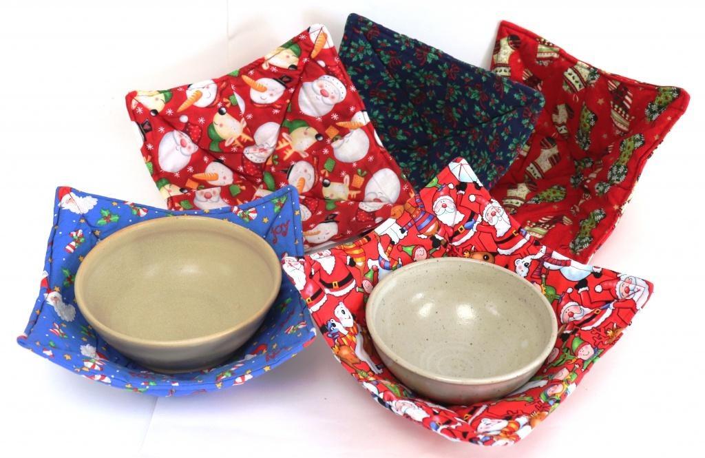 Buy Holiday Bowl Cozy, Set of Bowl Cozies, Microwave Bowl Warmers